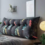 &Scaron;iuolaikinė prie lovos didelė trikampė pagalvėlė Miela juosmens atrama pagalvės pagalvė atlo&scaron;as Mink&scaron;ta sofa pagalvėlė grindų pagalvėlė 60X20X50cm