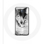 Coque pour Samsung Galaxy Grand Prime Loup Duo animaux