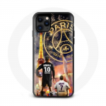 Coque pour Iphone 12 Pro PSG Neymar et Mbapp&eacute; Joyeux no&euml;l