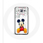 Coque pour Samsung Galaxy Grand Prime Mickey Mouse Fleurs C&oelig;urs gryna