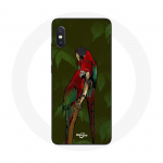 Coque pour Xiaomi Redmi Note 5 Pro Pionus Perroquet Rouge