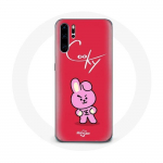 Coque pour Huawei P30 BTS Bangtan Gar&ccedil;ons BT21 Cooky Fond Rouge