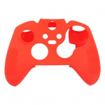 Žaidimo rankenos apsauginis dėklas, amortizatorius, neslystantis, neslystantis, mink&scaron;tos tekstūros silikoninis žaidimų pulto apsauginis dangtelis, skirtas Xbox One raudona