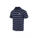 Adidas Siuvinėtas Logotipas Juostelė Pusiau Mygtukų Polo Mar&scaron;kinėliai Vyri&scaron;ki Vir&scaron;utiniai Drabužiai Tamsiai Mėlyni IA8164 S