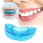 Naujas Blue Dental Mouth Guard Bruksizmo įtvaras Naktinių dantų &scaron;lifavimo dantis padeda miegoti