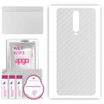 apgo Protective Skin Sticker for the back compatible with Xiaomi Redmi K30, Wrap Film, Foil, Vinyl - Pattern Transparent Carbon