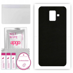 apgo Protective Skin Sticker for the back compatible with Samsung Galaxy A6 (2018), Wrap Film, Foil, Vinyl - Pattern Matrix
