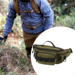 Žvejybos reikmenų krep&scaron;ys, krūtinės paketas, Oxford Sling, Crossbody organizatorius, juosmens juoda