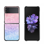 Guscio telefono dėklas, skirtas Samsung Galaxy Z Flip 3 Z Flip3 5G ZF Hrad dėklas Capa Shell Cover Fundas Pink love Color Print Pattern Samsung Z Flip