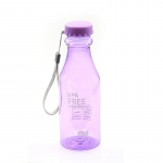 500 ml Bpa nemokamas ne&scaron;iojamasis vandens butelis, nepralaidus plastikinis virdulys kelionėms violetinė