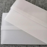 40 vnt./partija Prabangūs Individualūs Pusiau permatomi Sieros rūg&scaron;ties popieriaus Dovanų vokai Vestuvių kvietimų vokai Atvirukų vokai 11X18cm