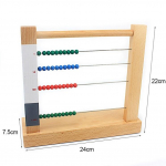 Mažylis medinis Montessori matematikos žaislas karoliukai Abacus žaislas skaičiavimo stovas centas de&scaron;imt &scaron;imtų tūkstančių karoliukų žaislai vaikams berniukai mergaitės