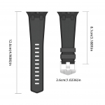 Tinka AppleWatch789 kartos ultra1/249mm SE obuolių silikoniniam ūkio ąžuolui, obuolių dirželiui 42/44/45/49mm pilka/juoda