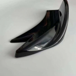 1 pora automobilio galinio buferio difuzoriaus juostelės sparnelių &scaron;oninio sijono prailginimo lūpų spoilerio aplinkos apdaila Glossy Black Small Corner