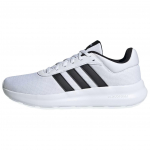 Adidas Lite Racer 4.0 Balti Juodi Vyri&scaron;ki Sportbačiai Debesų Balti Pagrindiniai Juodi IH5423 44