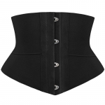 Moteri&scaron;kas juodas smėlio laikrodžio formos juosmens treniruoklis, elastingas formuojantis pilvo diržas vir&scaron;utiniams drabužiams S