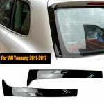 1 pora ABS plastikinis blizgus juodas automobilio galinio lango &scaron;oninis spoileris, skirtas Volkswagen VW Touareg 2011-2017 m.