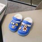 Nuimami, vaiki&scaron;ki batai su miela žiemos &scaron;iluma ir pliu&scaron;iniais, &scaron;ilti, medvilniniai batai, medvilninės &scaron;lepetės 24-25 mėlyna