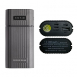 &bdquo;Power Bank&ldquo; dėklas Universalus Patogus, nesuvirinamas Ugniai atsparus smūgiams greitas įkrovimas su LED C