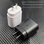 25 W PD greito įkrovimo įkroviklis, skirtas Samsung Note10 ir S20 &ndash; C tipo sąsaja EP-TA800, atitinkanti JAV ir ES reglamentus. US standard
