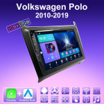 2 DIN Android Carplay automobilio radijas, skirtas Volkswagen Polo 2010-2019 Multimedijos grotuvo galvos blokas Stereo GPS navigacija BT WIFI 2+32GB 2+32GB