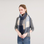 Europieti&scaron;ko ir amerikieti&scaron;ko stiliaus moteri&scaron;kas languotas ilgas &scaron;alikas rudeniui žiemai &scaron;iltas patchwork skara mada kutai pashmina