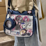 Harajuku Džinsinės Ita Rankinės Moterims Miela &Scaron;auni Skaidri Messenger Rankinė Piniginė Moteri&scaron;ka Uniforma Kasdienės Crossbody Rankinės Esteti&scaron;ka Only bags without accesso