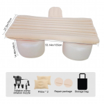 Automobilio pripučiama lova auto oro pripučiama kelioninė čiužinė lova Ne&scaron;iojama automobilio nugaros sėdynė Kelioninė oro pagalvė lova automobilio interjero aksesuaras balta