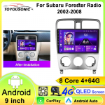 Android 13 Automobilinis Radijas Subaru Forester SG 2002-2008 Multimedijos Vaizdo Grotuvas Navigacija Stereo GPS Carplay Autoradijas 2Din 8 core 4GB+64GB