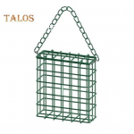 Suet Cage pauk&scaron;čių lesykla lauko sodo geležiniai narvai, kabantys suet lesykla Vienvietis siueto pyragas laukinių pauk&scaron;čių lesytuvas tamsiai žalia spalva