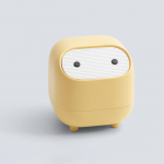 1 buitinis Ninja stalinis &scaron;iuk&scaron;lių krep&scaron;ys, mini dvisluoksnis kontrastingų spalvų spaudžiamas &scaron;iuk&scaron;lių krep&scaron;ys, tinkamas tualetiniam staliukui, ra&scaron;omajam stalui, biurui