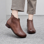 2021 m. rudenį ir žiemą Nauji moteri&scaron;ki retro trumpi batai plok&scaron;čiapagiu Martin Boots trumpi vienviečiai batai Laisvalaikiai kulk&scaron;nies batai 35 ruda