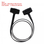 OBD2 skaitytuvo prailgintas adapteris 16 kontaktų 40 cm / 8 kontaktų 100 cm OBDII ilgintuvo kabelis Automobilio diagnostikos jungtys