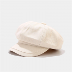 Women's plain octagonal hat newsboy hat One Size juoda