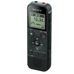 Sony IC diktofonas USB 4GB Palaiko linijinį PCM įra&scaron;ymą FM radijo imtuvas Juodas B Įmontuotas ICD-PX470F juoda