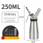 250/500/1000ml Putų Pistoletas Namų Plaktos Grietinėlės Dozatorius Tortų Papuo&scaron;imo Pistoletai Sifonas Suspaudžiamas Buteliukas Virtuvės Desertų Įrankis