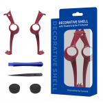 Silikono dekoratyvinės juostelės apsauginis apvalkalas su nyk&scaron;čių dangteliais, skirtas PS5 portalo konsolės priedams rinkinio dekoratyvinė apsauga pilka