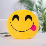 Emoji I&scaron;rai&scaron;kos Pliu&scaron;inis Žaislas Pagalvė - Mielas Animacinis Rankų &Scaron;ildytuvas, Puikiai tinka įmonės renginiams ir dovanoms 40cm
