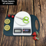 &bdquo;Daugiasluoksnės nerūdijančio plieno žolelės ir žirklės &ndash; 5 sluoksnių, 3 sluoksnių prieskoniams, daržovėms ir biuro reikmėms&ldquo; three-layer transparent bag