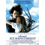 EDVARDAS ŽIRAKANKIS Originalus kino plakatas suvyniotas mažas formatas 53x40cm TIMAS BURTONAS balta