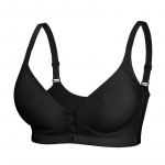 Priekinio dydžio liemenėlė Didelio dydžio liemenėlė moterims Patogi belaidė bralette Big Size Bras Sexy Moteri&scaron;kas apatinis trikotažas 32B juoda