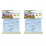 2 fils &agrave; tricotin 5 mm x 5 m - bleu pastel