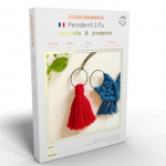 Kit de couture French Kits - Noeuds & Pompon - Niveau Moyen - 6 pi&egrave;ces - Bleu įvairiaspalvis