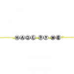 165 perles - lettres rondes - argent&eacute;