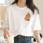 Capybara mar&scaron;kinėliai moteri&scaron;ki Kawaii japoni&scaron;ki vintažiniai grafiniai mar&scaron;kinėliai Moteri&scaron;ki mar&scaron;kinėliai Crop Top Vintage S