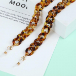 Kūrybingos spalvingos akrilo kaukės ir akinių laikiklis: &bdquo;Pasidaryk pats&ldquo; pakabinama grandinėlė su įvairiomis spalvomis gintaras