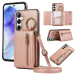 Krep&scaron;ys per petį kortelių dėklas piniginė Samsung Galaxy S25 Ultra S24 S23 FE S22 S21 Plus A06 A26 A16 A36 A56 A55 A35 odinis dėklas Galaxy A24 4G