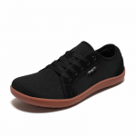 Plati Basakojų Avalynė Unisex Lauko Bėgimui Nulinio Kritimo Laisvalaikio Sportbačiai Minimalistiniai Batai 43 black