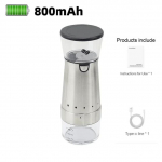 New Coffee Grinder USB Rechargeable Stainless Steel Manual Coffee Mill Machine Bean Grinders Kitchen Accessories