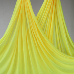 7 m &scaron;ilko audinio jogos hamakas, &scaron;ilko sūpynės, treniruoklių salė namuose, antigravitacija lauke, jogos dirželis Yellow